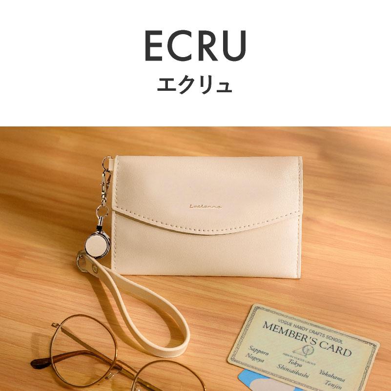 LUCIANNA（ルチアーナ） パスケース リール付き 定期入れ レディース