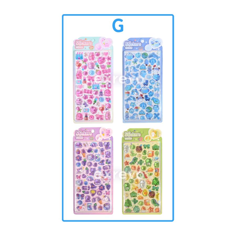 シール ドロップシール 樹脂 ぷくぷく 3Dシール おしり かわいい