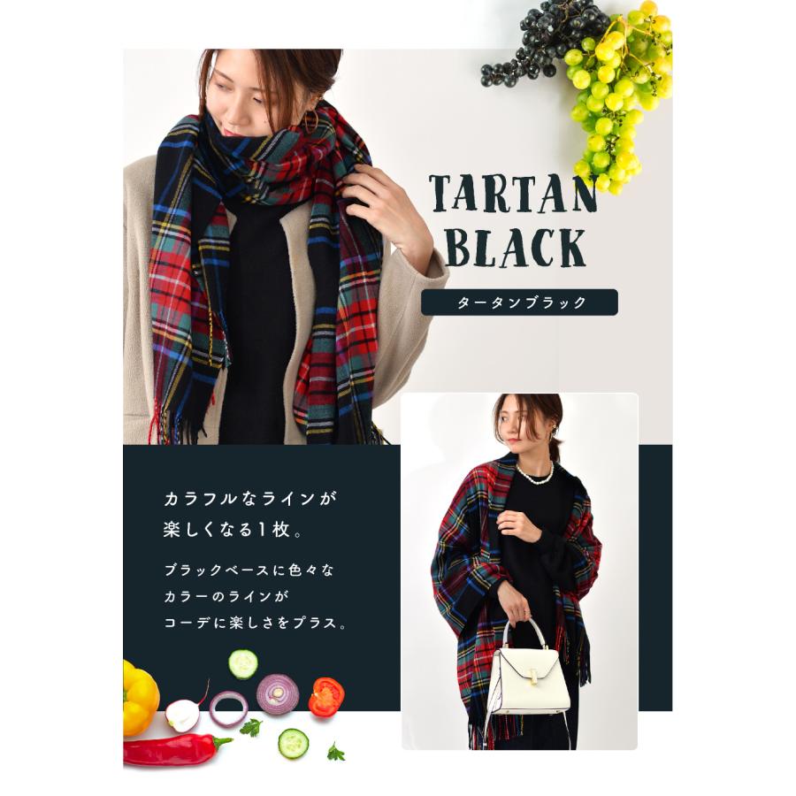 LUCIANNA ストール マフラー レディース チェック 柄 大判 厚手 LUCIANNA ストール マフラー レディース チェック 柄 大判 厚手