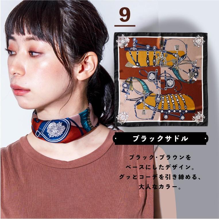 LUCIANNA スカーフ 大判 ストール マフラー シルクタッチ 花柄