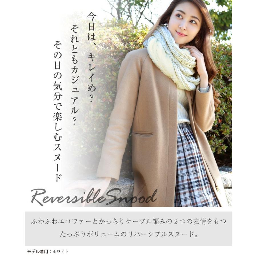 LUCIANNA（ルチアーナ） スヌード ファー ニット ロング レディース