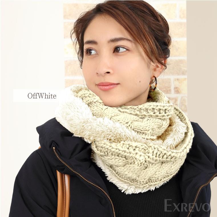 LUCIANNA（ルチアーナ） スヌード ファー ニット ロング レディース