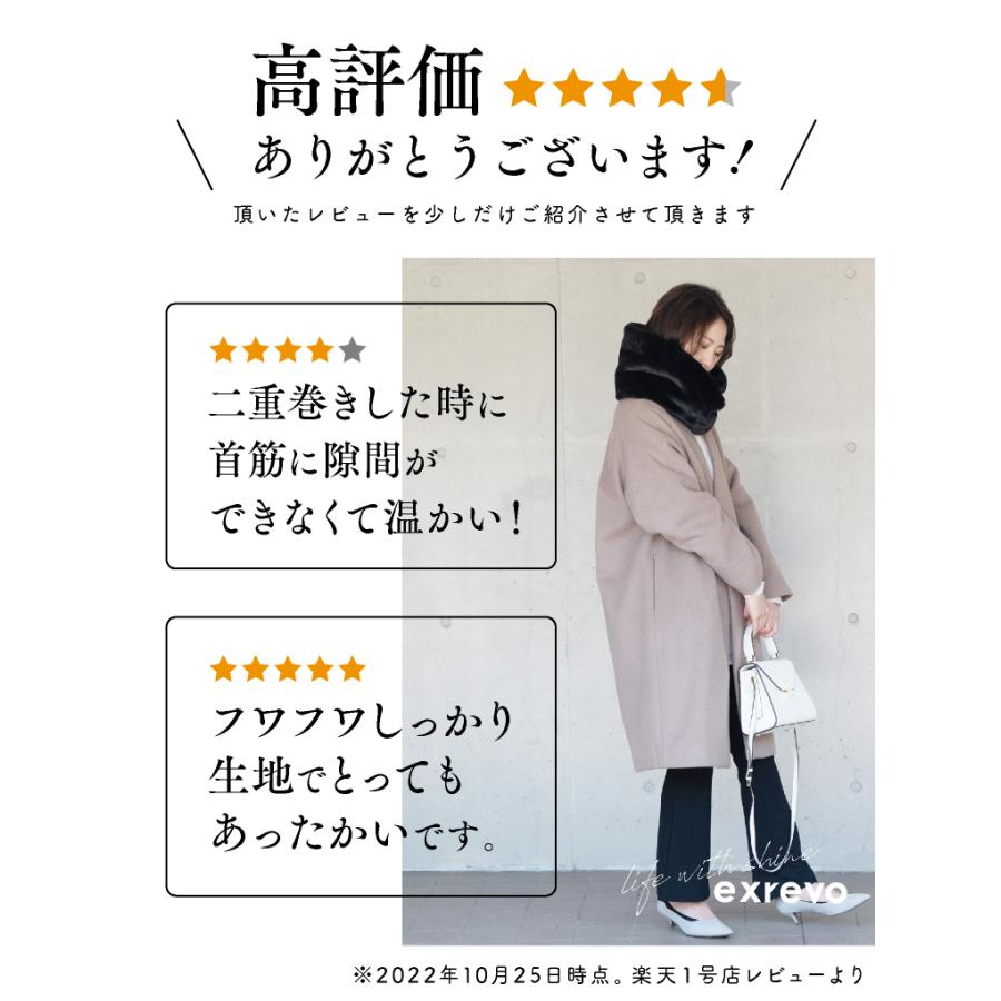 AnneCoquine フェイクファー ストール スヌード LUCIANNA スヌード ファー レディース ロング 冬 ボリューム