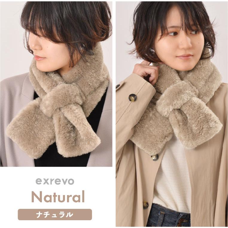 マフラー レディース ファー ティペット ファーマフラー ミニマフラー かわいい フェイクファー マフラー マフラーレディース フリース 小さめ | LUCIANNA | 11