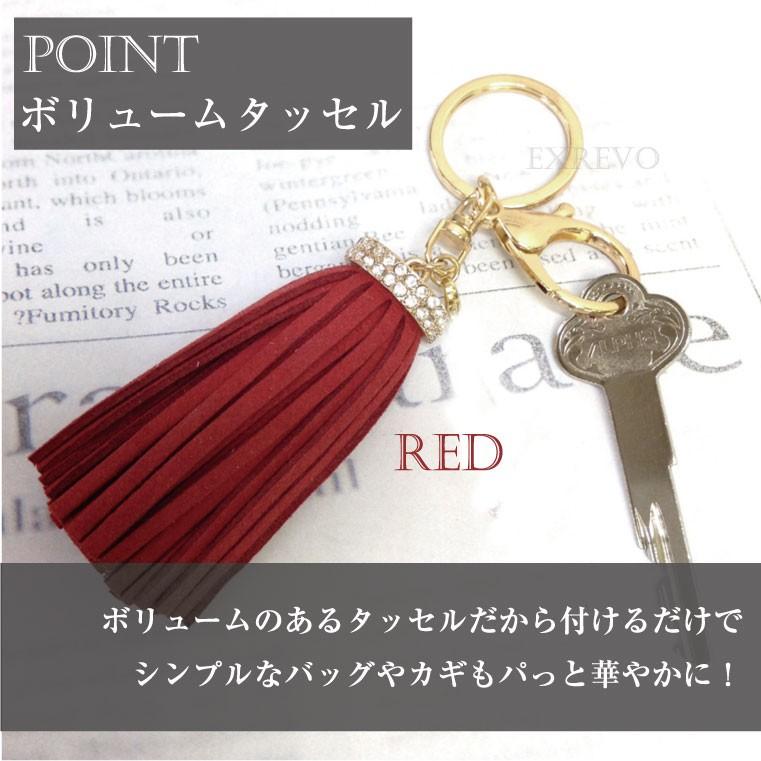 LUCIANNA フリンジ タッセルチャーム ショート バッグ チャーム