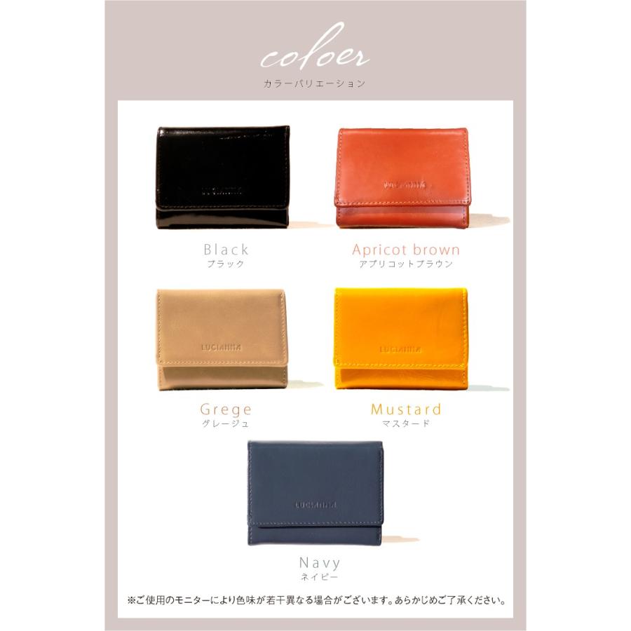 LUCIANNA ミニ財布 レディース 本革 財布 コンパクト 牛革 極小 LUCIANNA ミニ財布 レディース 本革 財布 コンパクト 牛革 極小
