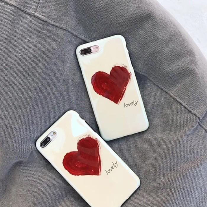 iPhoneケース ハート オーロラカラー ソフトケース スマホケース