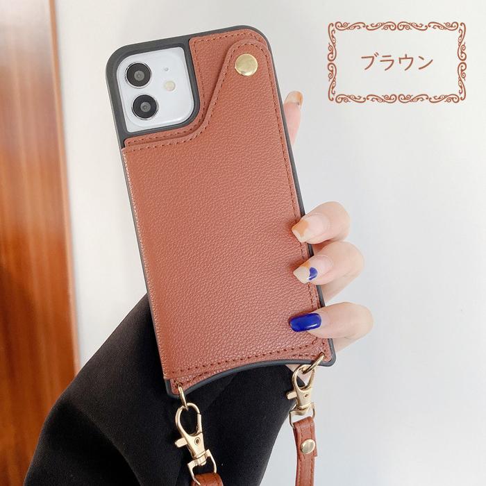 多機種対応 iPhone15 ショルダー ケース iPhone15Pro カード収納