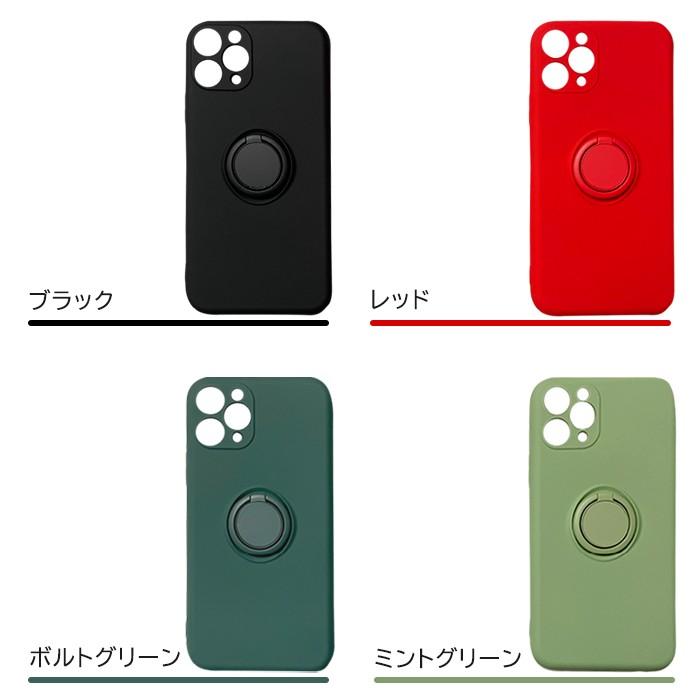 ⭐️iPhoneケース スマホケース シリコン 黒 指リング付き iPhone17 iPhoneケース リング付き シリコンケース 多機種対応