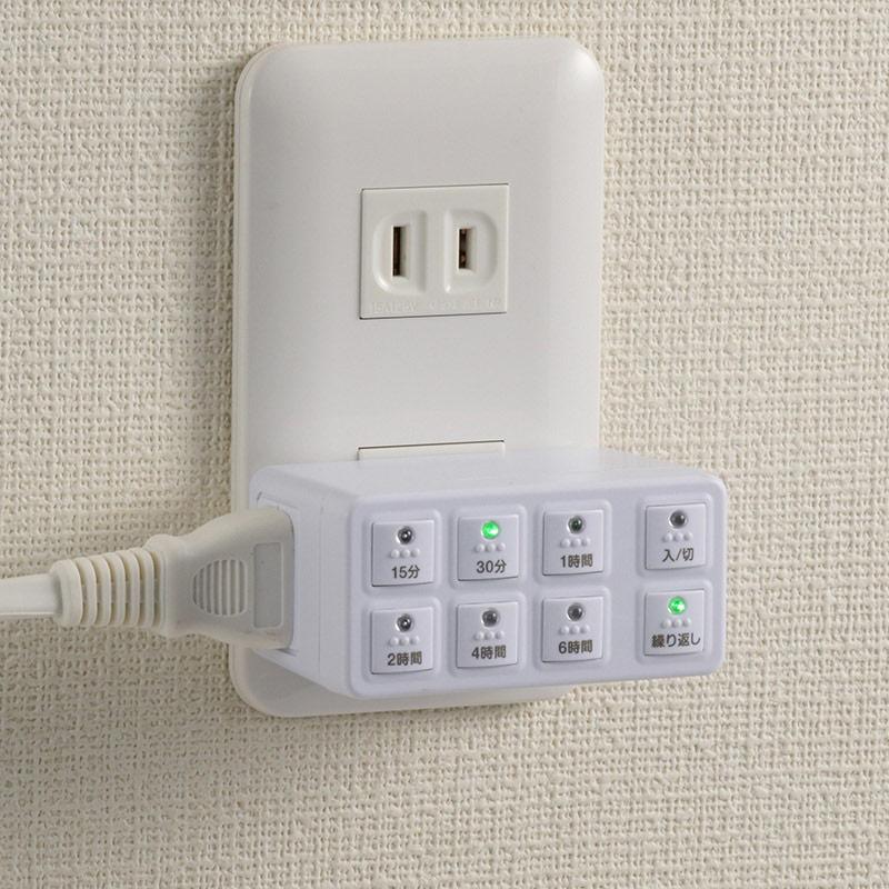 OHM（オーム電機） ボタン式デジタルタイマーAB6H｜HS-AB6H 04-8883