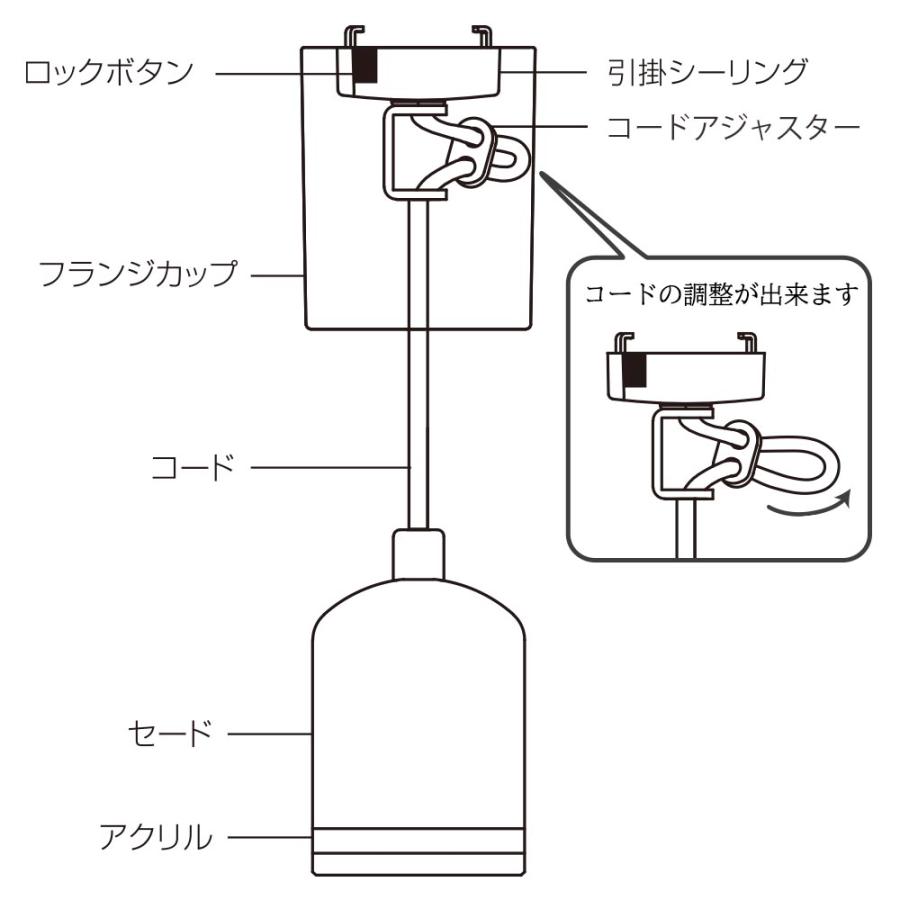 ペンダントライト LED一体型 電球色 ホワイト｜LT-YR8-W 06-4167 オーム電機 | OHM | 03