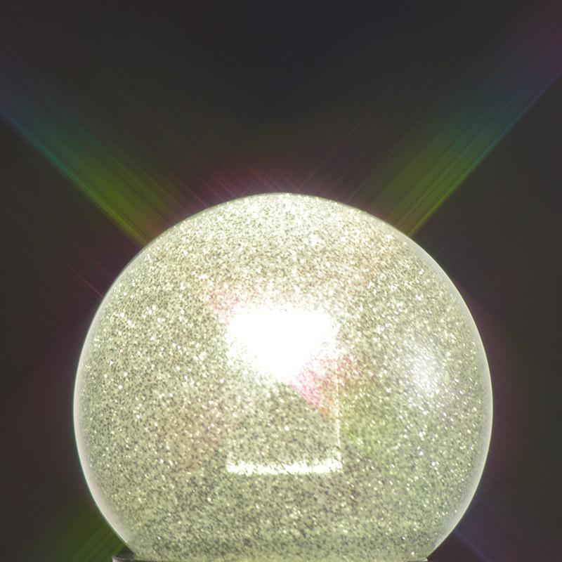 LED電球 ミニボール電球形 E26/1.4W 昼白色 銀ラメ｜LDG1N-H 13S 06 