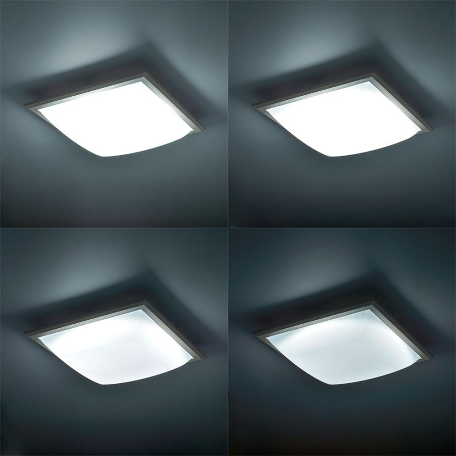 OHM LEDシーリングライト 和風 角形 四角セードタイプ 6畳用 調光