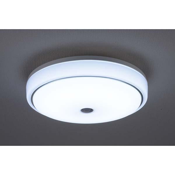 LED内玄関灯 センサー付 昼光色 明暗＋人感センサー ミニシーリング LT-Y18D-G-PIR 07-9904 オーム電機