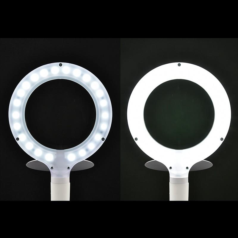 L-ZOOMエルズーム ルーペ付LEDデスクライト ホワイト｜DS-L24ZS-W 08-0787 オーム電機 | エコデンキュウ | 02