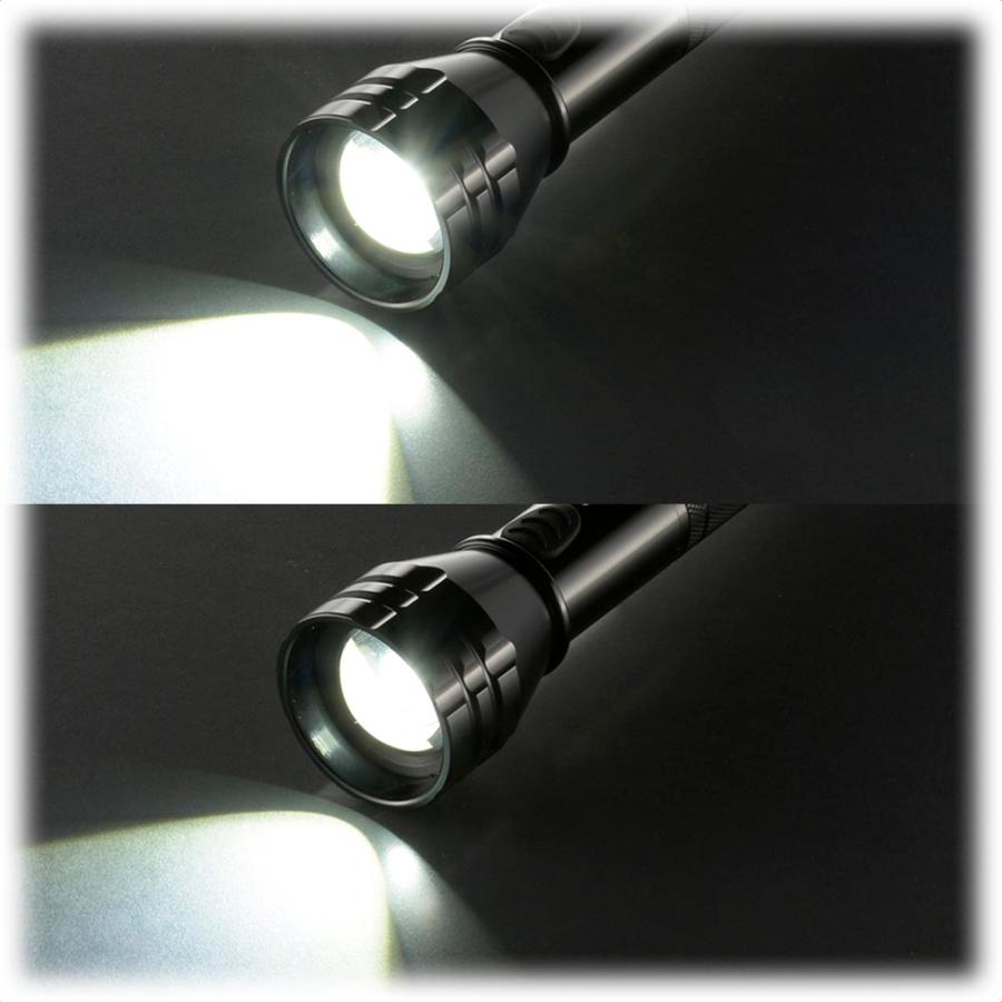 防水LEDズームライト レッドカイザー 1350ルーメン｜LKS-Y231WZ-K2 08-1024 オーム電機 | OHM | 01