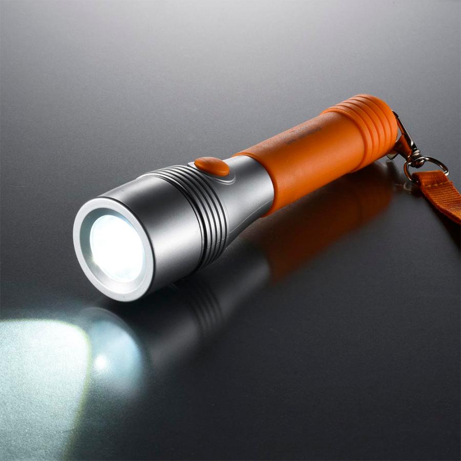 LEDライト ウナルーチェ 50ルーメン 単3形乾電池2本付き オレンジ｜LHP-05D5-D 08-1502_OHM（オーム電機） | OHM | 01