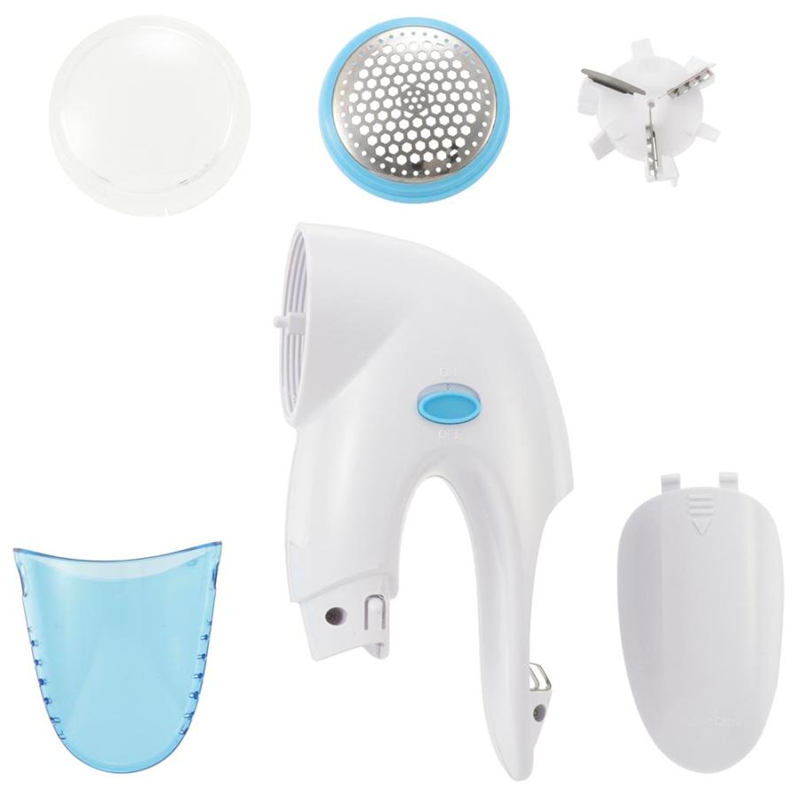 毛玉取り 毛玉クリーナー スリムグリップ 外刃42mm ブルー｜KAJ-KE506R 08-3312 オーム電機 | OHM | 02