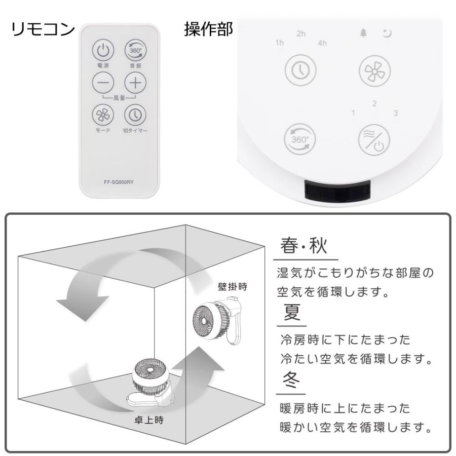 OHM（オーム電機） 扇風機 壁掛け/卓上両用扇風機 ファン 卓上 有線