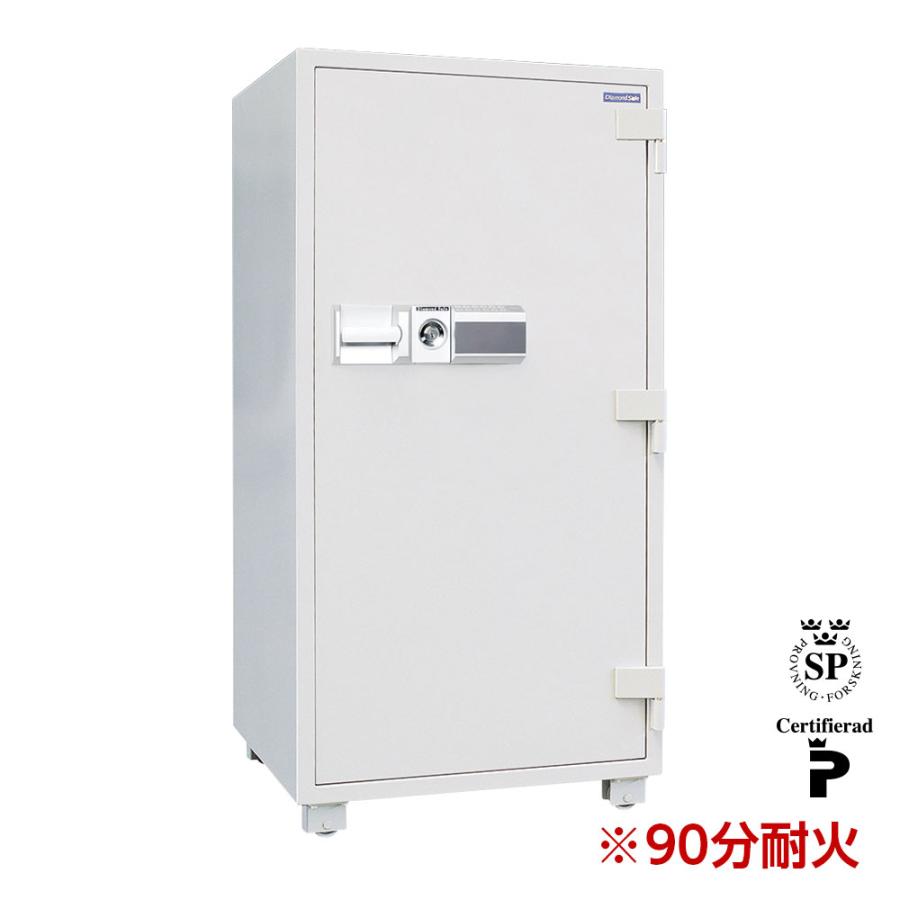 DDE150 ダイヤセーフ 業務用金庫 プッシュタイプ（テンキー式） ９０分耐火 ９０分耐火 420kg 331L | ダイヤセーフ
