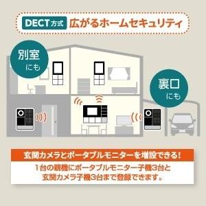 ワイヤレステレビドアホン 玄関カメラ＆壁掛モニター＆ポータブルモニターセット DHS-TMP2320_1864300_ELPA（エルパ・朝日電器） | ELPA | 09