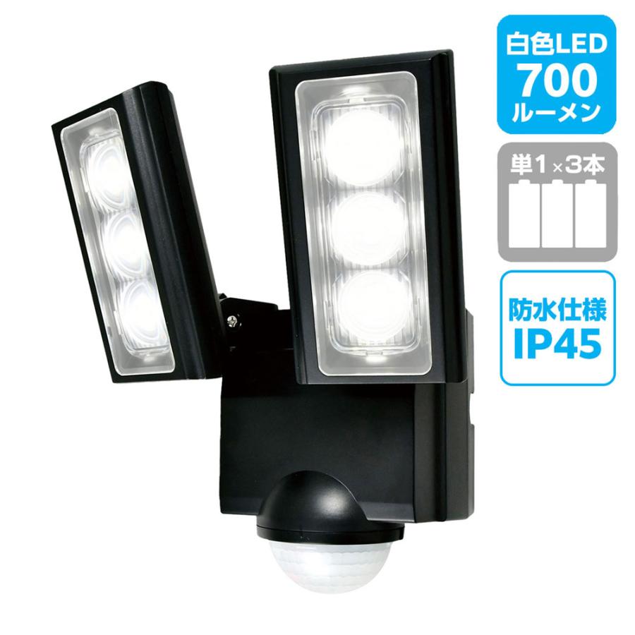 ELPA ESL-312DC_1958900_屋外用LEDセンサーライト 乾電池式_ELPA ELPA ESL-312DC_1958900_屋外用LEDセンサーライト 乾電池式_ELPA