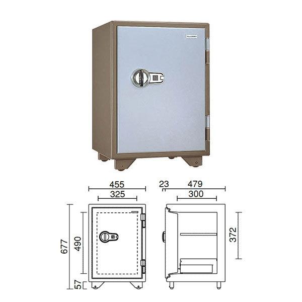 特殊マグネットロック式耐火金庫（警報器付）50L 90kg | KS-50MA |【搬入設置料見積り】【代引不可】【メーカー直送】| KingCrown（日本アイ・エス・ケイ）の画像