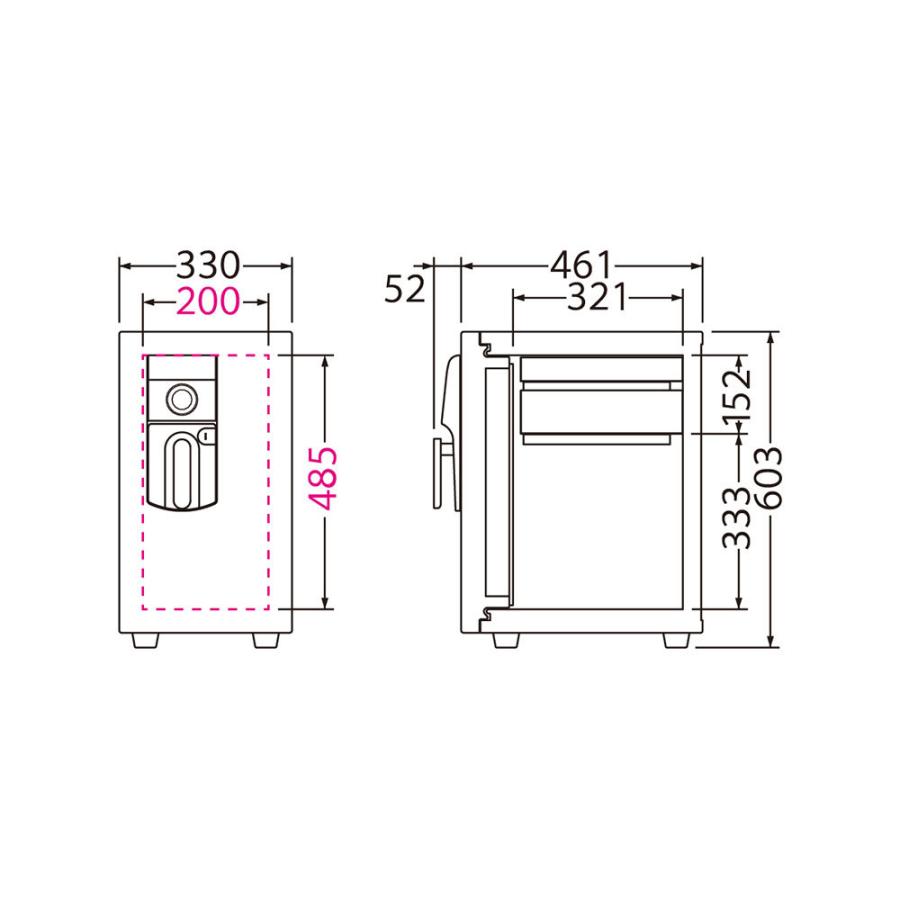 ONS-D EIKO エーコー MEISTER（マイスター）家庭用耐火金庫 ダイヤルタイプ 1時間耐火 67kg 37L | エーコー | 04