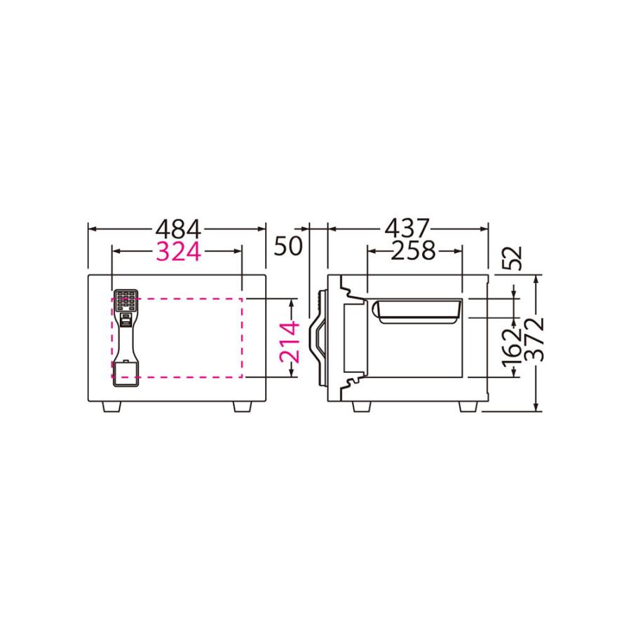 OSS-FE EIKO エーコー MASTER（ガードマスター） 指紋認証マルチタイプ 1時間耐火 60kg 19.5L | エーコー | 04