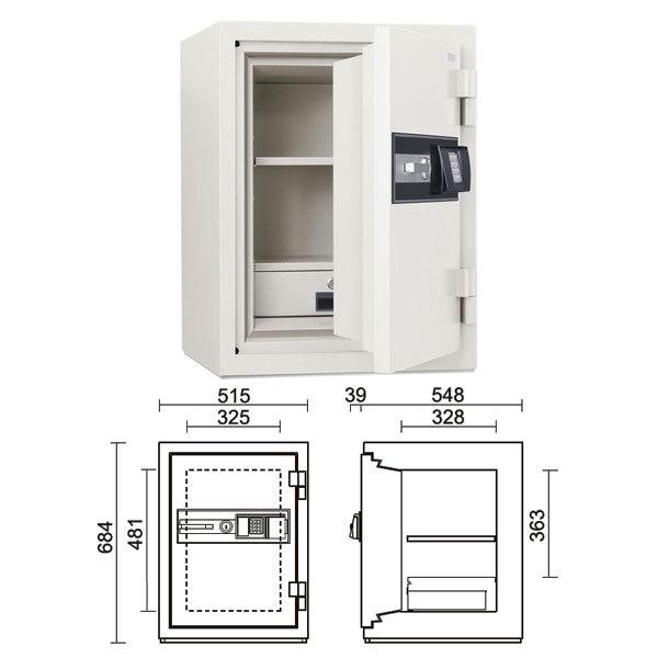 履歴テンキー式耐火金庫 ストロング 51L 180kg | STJ-50ER |【搬入設置料見積り】【代引不可】【メーカー直送】| KingCrown（日本アイ・エス・ケイ）_1