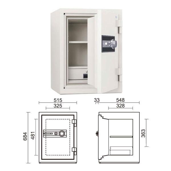 ダイヤル式耐火金庫 ストロング 51L 180kg | STJ-50SD |【搬入設置料見積り】【代引不可】【メーカー直送】| KingCrown（日本アイ・エス・ケイ）_1