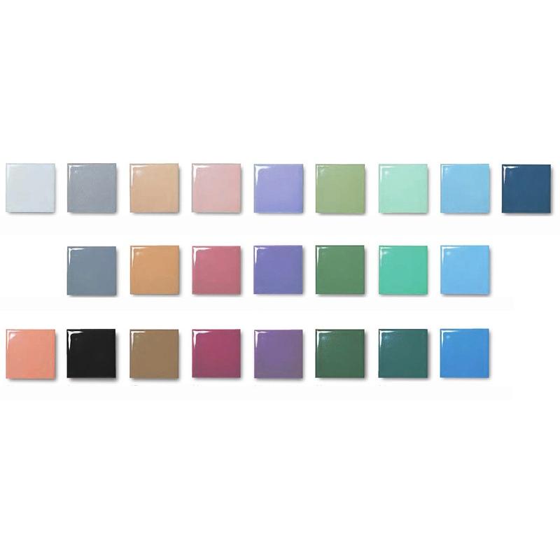 カラーは24色　１枚ずつの販売です 24COLOR TILE　100角 タイル｜extelhomes