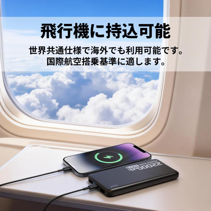 モバイルバッテリー 22000mAh 大容量 小型 軽量 2.4A急速充電 3台同時充電 携帯充電器 LED残量表示 携帯バッテリー PSE認証 SHRATCH 災害 停電対策 |  | 11