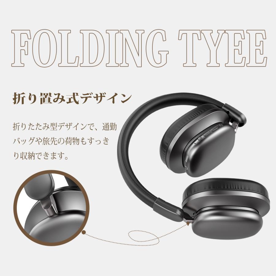 ワイヤレスヘッドホン イヤホン ヘッドホン Bluetooth6.0 ワイヤレスイヤホン 超低遅延 クリア通話 有線無線両用 オーディオケーブル付き 折りたたみ式 SHRATCH |  | 15