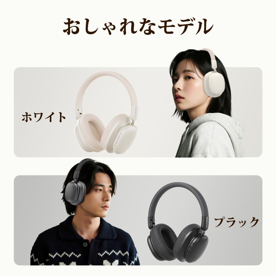ワイヤレスヘッドホン イヤホン ヘッドホン Bluetooth6.0 ワイヤレスイヤホン 超低遅延 クリア通話 有線無線両用 オーディオケーブル付き 折りたたみ式 SHRATCH |  | 21