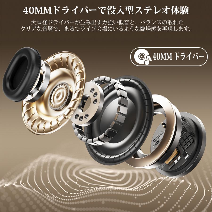 ワイヤレスヘッドホン イヤホン ヘッドホン Bluetooth6.0 ワイヤレスイヤホン 超低遅延 クリア通話 有線無線両用 オーディオケーブル付き 折りたたみ式 SHRATCH |  | 09