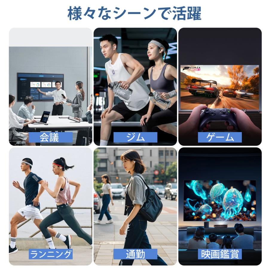ワイヤレスイヤホン 骨伝導 イヤホン bluetoothイヤホン SHRATCH オープンイヤー型 耳を塞がない 骨伝導イヤホン イヤフォン 残量表示 音漏れ抑制 急速充電 |  | 13