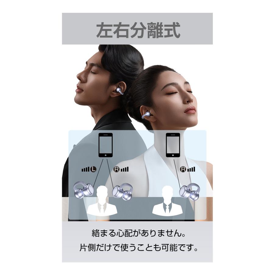 ワイヤレスイヤホン イヤーカフ イヤホン bluetooth 骨伝導イヤホン SHRATCH 液晶付き AAC 爆買 業界TOP 60H連続再生 HiFi LEDディスプレイ 最新耳挟み式 | SHRATCH | 18