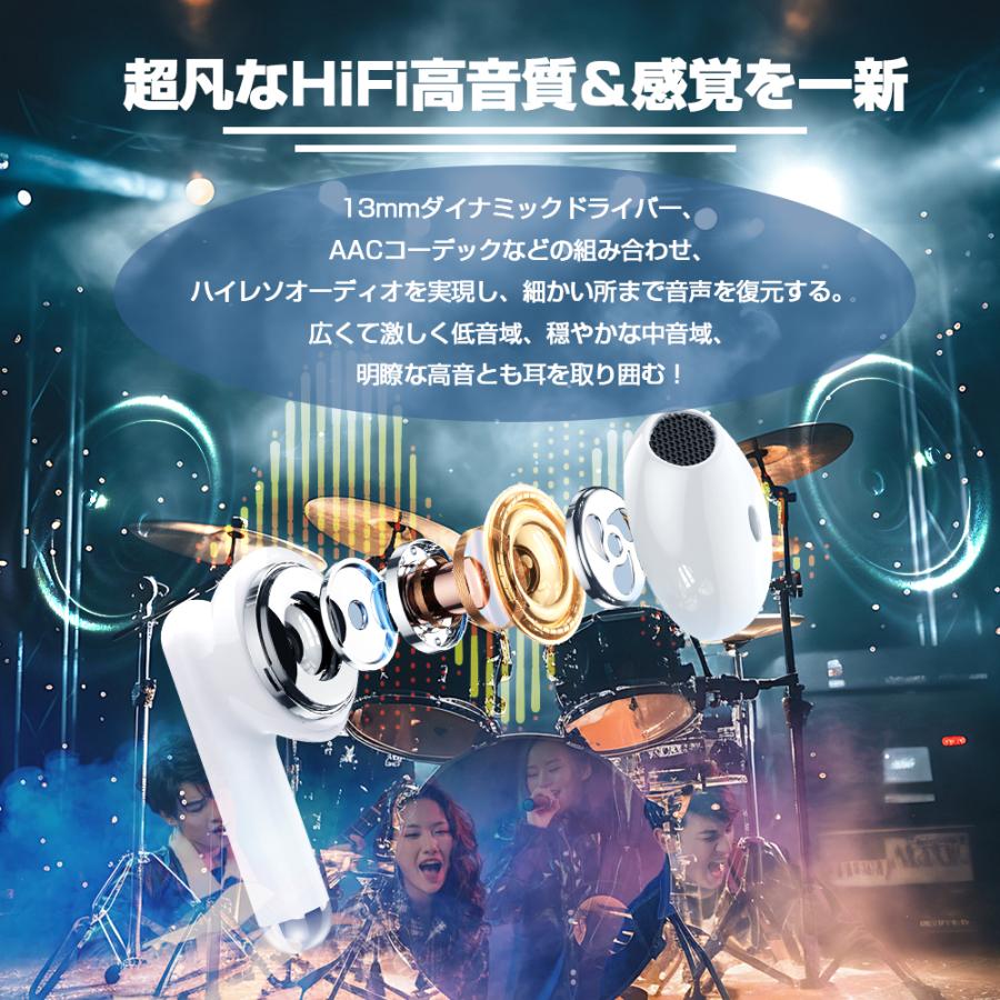 ワイヤレスイヤホンイヤホン マイク付き bluetoothイヤホン SHRATCH 残量表示 Bluetooth5.4 ANC  自動ペアリング 35H連続再生 HiFi高音質 |  | 04