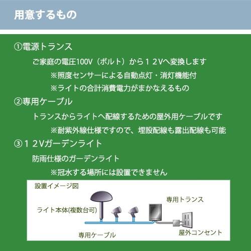 ガーデンライト スポットライト 屋外用ローボルト バークレー スポットライト選べる３点パック コンセントから簡単に接続できるガーデンライトセット｜exterior-light｜11