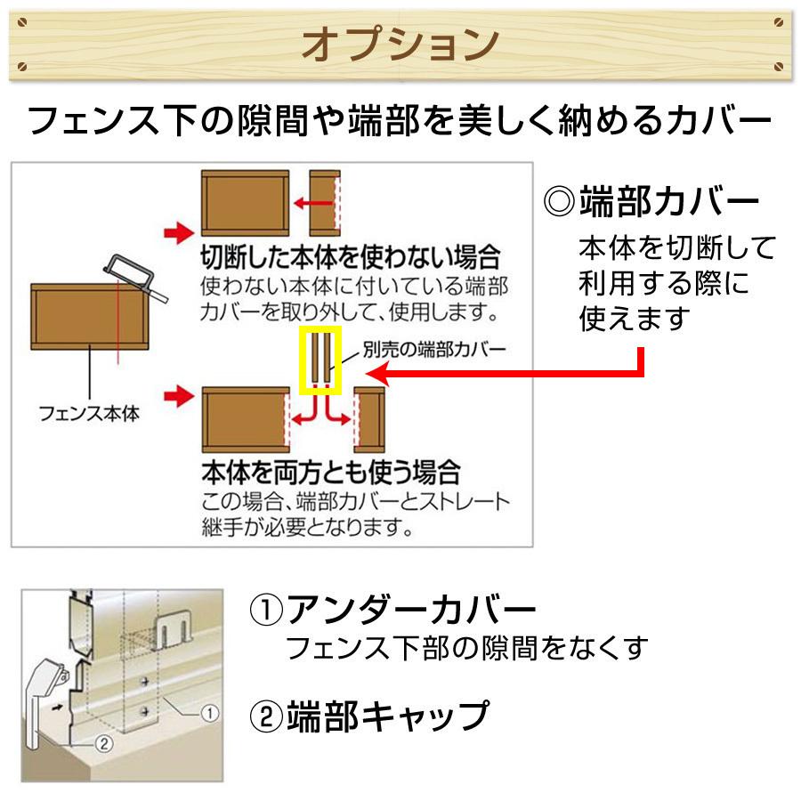 アルミ製木調フェンス縦スリットタイプ幅1998mm×高さ800mmマロンブラウン DIY/個人様宛は運送会社配達店止め送料無料/法人宛は送料無料｜exterior-stok｜08