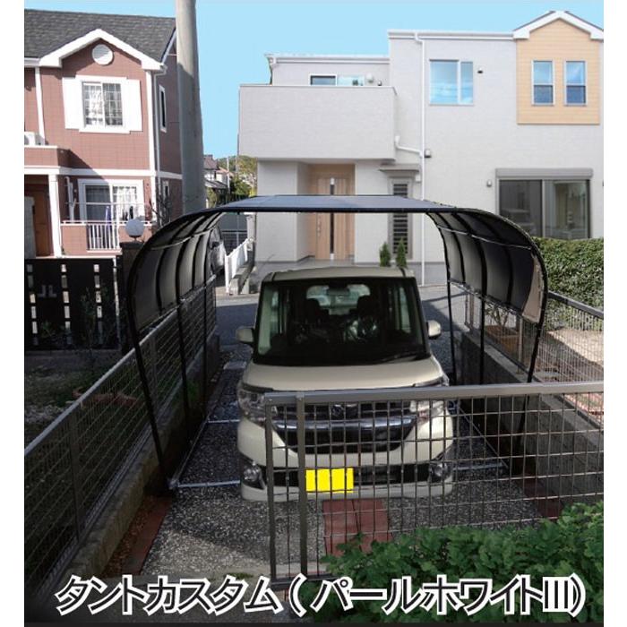 パイプ車庫 幅2 5ｍ奥行4ｍ高さ2 1ｍ ベース式カーポート 風に強いキャノピー 角型 ブラウン色 お手頃価格のpeクロス生地 法人個人送料無料 Pe Canobs C エクステリアストック 通販 Yahoo ショッピング