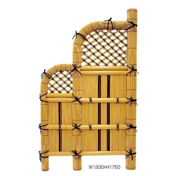 人工竹玉袖親子垣 幅1200mm×高さ1750mm 樹脂製 プラ竹 人工竹 親子垣