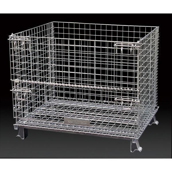 ☆中古☆内開きメッシュパレット 1200×1000×890mm ※段積み金具有り