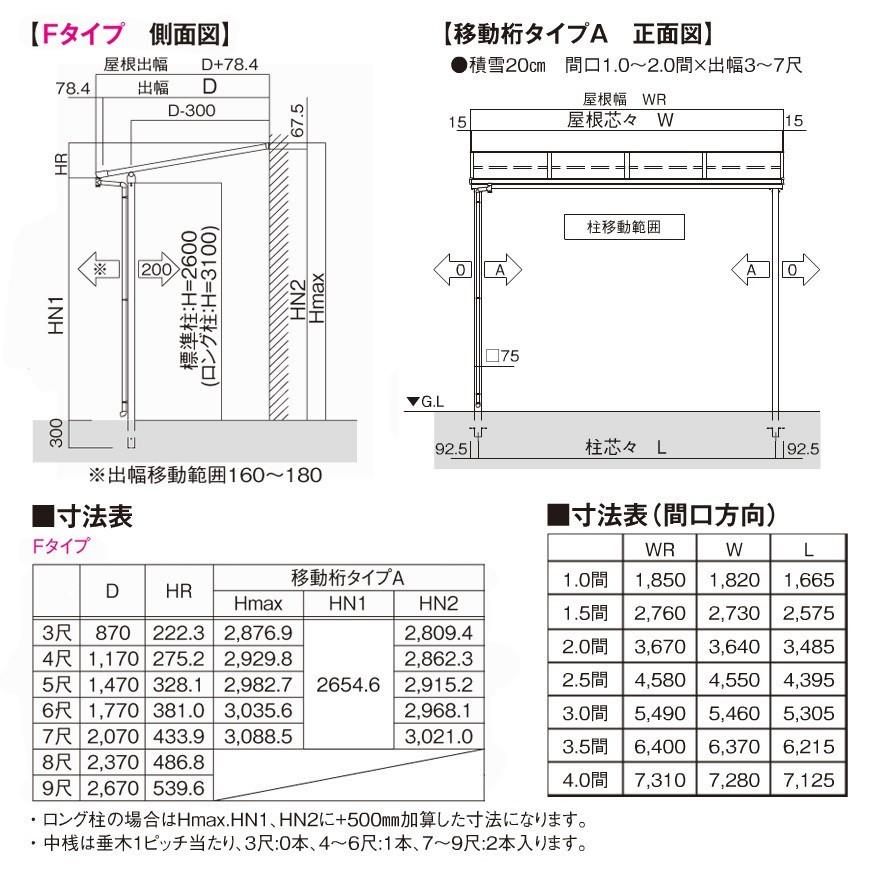 フラット屋根タイプテラス 間口4.0間7310ｍｍ×出幅7尺2070ｍｍ×高さ2600ｍｍ1階用移動桁仕様 柱前後左右移動OK 国産 格安 オリジナル