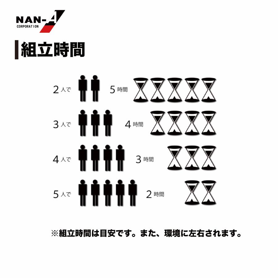 【期間限定】パイプ車庫3256B SB幅3.2m奥行5.6m高さ2.6mベース式 大型BOX ワンボックス用 高耐久SBシート 車庫 法人様/配達店止め送料無料｜exterior-stok｜06