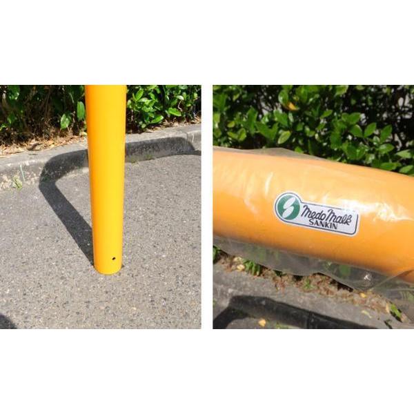 鉄製車止め ゲートタイプ 横桟付 直径60.5mm×厚2.8mm×幅2000mm 鉄製車止め ゲートタイプ 横桟付 直径60.5mm×厚2.8mm×幅2000mm