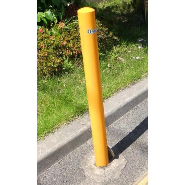 鉄製車止め ポールタイプ フタ付 直径101.6mm×厚3.2mm×高さ850mm 鉄製車止め ポールタイプ フタ付 直径101.6mm×厚3.2mm×高さ850mm