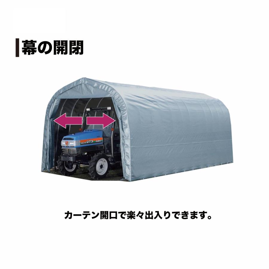 パイプ倉庫 間口3.2m奥行6.0m高さ2.5m5.8坪 太パイプ埋め込み パイプ倉庫 間口3.2m奥行6.0m高さ2.5m5.8坪 太パイプ埋め込み