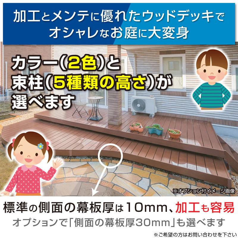 人工木樹脂ウッドデッキ 間口2.5間4494mm×出幅10尺3000mm×デッキ 人工木樹脂ウッドデッキ 間口2.5間4494mm×出幅10尺3000mm×デッキ